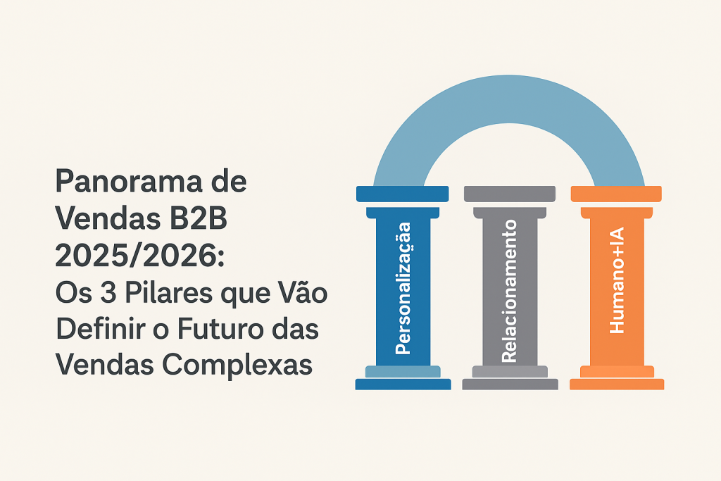 Panorama de Vendas B2B 2025/2026: Os 3 Pilares que Vão Definir o Futuro das Vendas Complexas